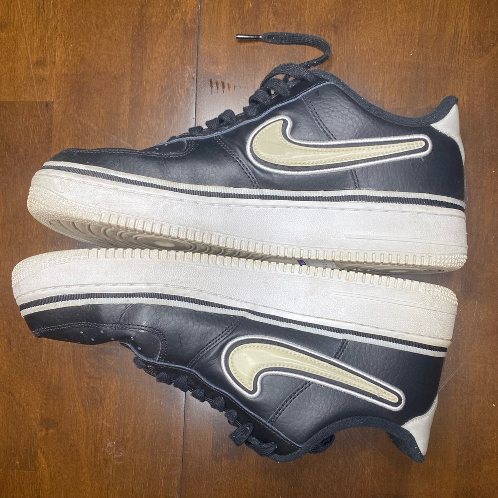 Nike AirForce1 NBA Black and Gold